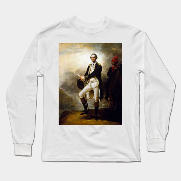 John Trumbull George Washington Long Sleeve T-Shirt by pdpress